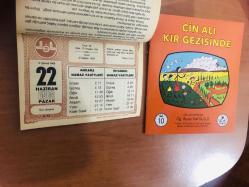 22 Haziran 1986 hediyelik orijinal Diyanet takvim yaprağı (Cin Ali kitabı hediyeli:)