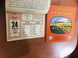 24 Haziran 1986 hediyelik orijinal Diyanet takvim yaprağı (Cin Ali kitabı hediyeli:)
