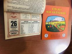 26 Haziran 1986 hediyelik orijinal Diyanet takvim yaprağı (Cin Ali kitabı hediyeli:)