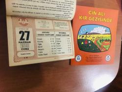 27 Haziran 1986 hediyelik orijinal Diyanet takvim yaprağı (Cin Ali kitabı hediyeli:)