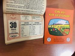 30 Nisan 1986 hediyelik orijinal Diyanet takvim yaprağı (Cin Ali kitabı hediyeli:)