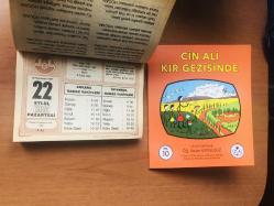 22 Eylül 1986 hediyelik orijinal Diyanet takvim yaprağı (Cin Ali kitabı hediyeli:)
