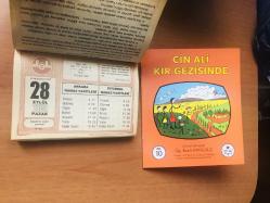 28 Eylül 1986 hediyelik orijinal Diyanet takvim yaprağı (Cin Ali kitabı hediyeli:)