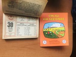 30 Eylül 1986 hediyelik orijinal Diyanet takvim yaprağı (Cin Ali kitabı hediyeli:)
