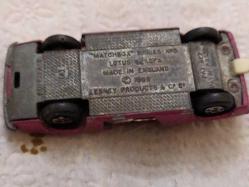 O15- 1969 MATCHBOX NO 5 LOTUS EUROPA İNGİLİZ OYUNCAK SPOR OTOMOBİL--BU HALİ İLE SATIŞTA