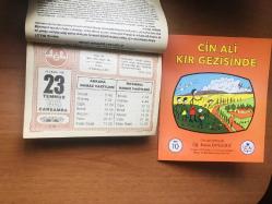 23 Temmuz 1986 hediyelik orijinal Diyanet takvim yaprağı (Cin Ali kitabı hediyeli:)