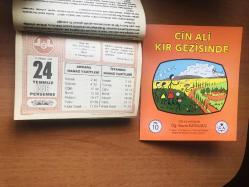 24 Temmuz 1986 hediyelik orijinal Diyanet takvim yaprağı (Cin Ali kitabı hediyeli:)