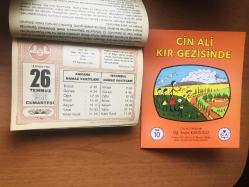 26 Temmuz 1986 hediyelik orijinal Diyanet takvim yaprağı (Cin Ali kitabı hediyeli:)