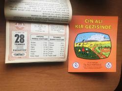 28 Temmuz 1986 hediyelik orijinal Diyanet takvim yaprağı (Cin Ali kitabı hediyeli:)