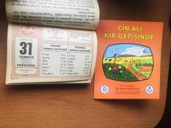 31 Temmuz 1986 hediyelik orijinal Diyanet takvim yaprağı (Cin Ali kitabı hediyeli:)