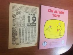 19 Şubat 1986 hediyelik orijinal Fazilet takvim yaprağı (Cin Ali kitabı hediyeli:)