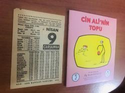 9 Nisan 1986 hediyelik orijinal Fazilet takvim yaprağı (Cin Ali kitabı hediyeli:)