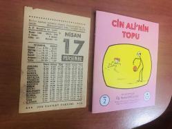 17 Nisan 1986 hediyelik orijinal Fazilet takvim yaprağı (Cin Ali kitabı hediyeli:)