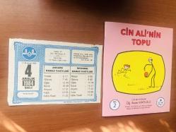 4 Aralık 1984 hediyelik orijinal Diyanet takvim yaprağı (Cin Ali kitabı hediyeli:)