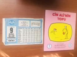 9 Şubat 1984 hediyelik orijinal Diyanet takvim yaprağı (Cin Ali kitabı hediyeli:)
