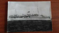 POSTADAN GEÇMİŞ S/S ANKARA GEMİSİ KARTPOSTALI...