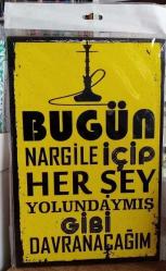 Efemera - Poster: Bugün Nargile İçip Herşey Yolundaymış Gibi Davranacağım - kitantik - kitaLog