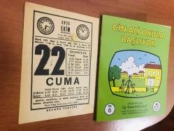 22 Ekim 1971 hediyelik orijinal Sönmez takvim yaprağı (Cin Ali kitabı hediyeli:)