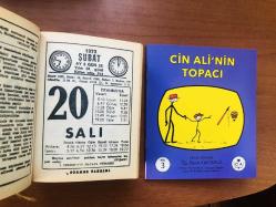 20 Şubat 1973 hediyelik orijinal Sönmez takvim yaprağı (Cin Ali kitabı hediyeli:)