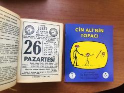 26 Şubat 1973 hediyelik orijinal Sönmez takvim yaprağı (Cin Ali kitabı hediyeli:)
