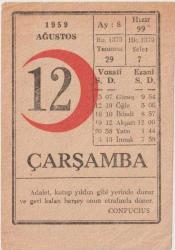 Takvim Yaprağı: 12 Ağustos 1959