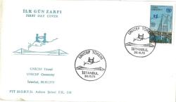 Cumhuriyet 1973 Unicef Töreni İlk Gün Zarfı FDC