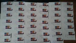 1984 Yılı ABD Los Angeles Olimpiyat Oyunları Ateşinin Geçtiği Şehir Özel Damgalı Posta Kartları