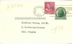 1950 Yılı ABD Çizer Markwell'in Çizgi Karekterleri Olan Postadan Geçmiş Posta Kartı