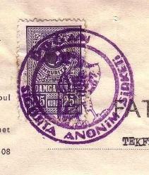1966 DOĞAN SİGORTA ANTETLİ FATURA...