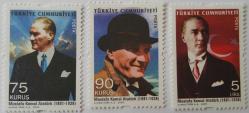 2009 ATATÜRK KONULU SÜREKLİ POSTA PULLARI MNH BBB3 TAM SERİ 2024 KATALOK DEĞERİ; 650.00TL