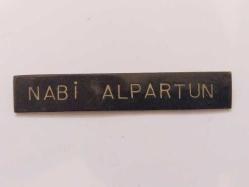 Antika - K209------GENERAL NABİ ALPARTUN PİRİNÇ YAKA İĞNESİ - kitantik - kitaLog