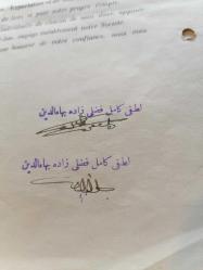 LOUTFI KIAMIL FAZLI ZADE BEHAEDDINE FRANSIZCA OSMANLICA İMZA SİRKÜLERİ...