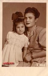 1948 TARİHLİ ANNE KIZ STÜDYO FOTOĞRAFI...