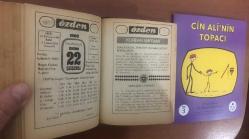 22 Ekim 1980 hediyelik orijinal Özden takvim yaprağı (Cin Ali kitabı hediyeli:)