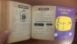 26 Ekim 1980 hediyelik orijinal Özden takvim yaprağı (Cin Ali kitabı hediyeli:)