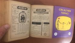 30 Ekim 1980 hediyelik orijinal Özden takvim yaprağı (Cin Ali kitabı hediyeli:)