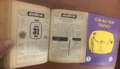 31 Ekim 1980 hediyelik orijinal Özden takvim yaprağı (Cin Ali kitabı hediyeli:)