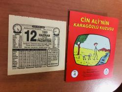 12 Haziran 1989 orijinal Türkiye gazetesi takvim yaprağı (Cin Ali kitabı hediyeli:)