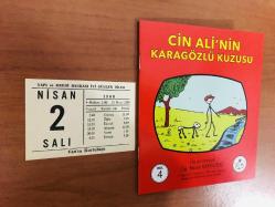 2 Nisan 1968 orijinal Yapı Kredi Bankası takvim yaprağı (Cin Ali kitabı hediyeli:)