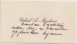 Kartvizit: Yüksel A. Menderes