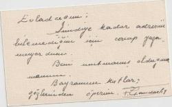 Kartvizit: Fehamet Çandarlıoğlu - Tabiiye Öğretmeni, İstanbul