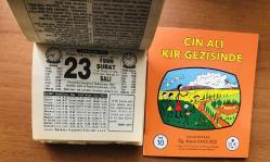 23 Şubat 1999 orijinal Türkiye gazetesi takvim yaprağı (Cin Ali kitabı hediyeli :)