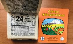 24 Şubat 1999 orijinal Türkiye gazetesi takvim yaprağı (Cin Ali kitabı hediyeli :)