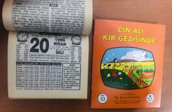 20 Nisan 1999 orijinal Türkiye gazetesi takvim yaprağı (Cin Ali kitabı hediyeli :)