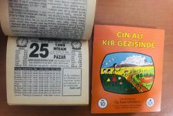 25 Nisan 1999 orijinal Türkiye gazetesi takvim yaprağı (Cin Ali kitabı hediyeli :)