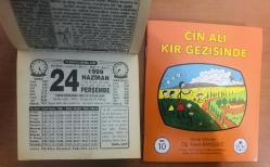 24 Haziran 1999 orijinal Türkiye gazetesi takvim yaprağı (Cin Ali kitabı hediyeli :)