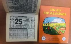 25 Haziran 1999 orijinal Türkiye gazetesi takvim yaprağı (Cin Ali kitabı hediyeli :)