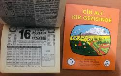 16 Ağustos 1999 orijinal Türkiye gazetesi takvim yaprağı (Cin Ali kitabı hediyeli :)