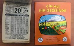20 Ocak 1998 hediyelik orijinal Fazilet takvim yaprağı (Cin Ali kitabı hediyeli:)