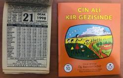 21 Ocak 1998 hediyelik orijinal Fazilet takvim yaprağı (Cin Ali kitabı hediyeli:)